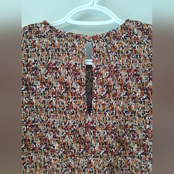 EVEREVE Margaret Floral Smocked Blouse Sz Small - Picture 6 of 13